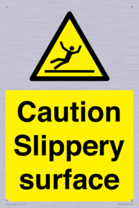 Caution Slippery surface